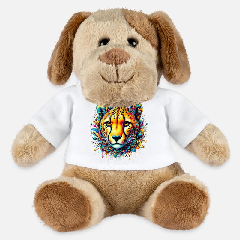 Guépard - Chien en peluche Helge MiniFeet® - blanc