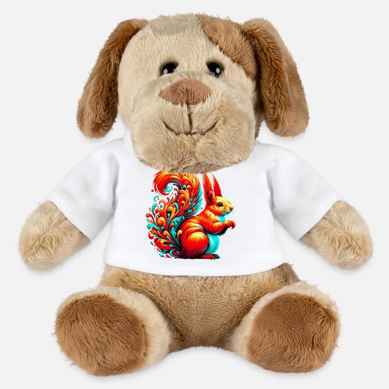 Eichhörnchen - MiniFeet® Hund Helge - Weiß