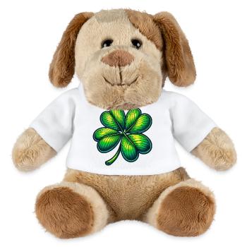 Four-leaf clover - MiniFeet® Dog Helge - white - Front