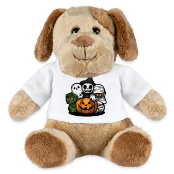 Halloween Comic Party Trick Or Treat - Chien en peluche Helge MiniFeet® - blanc - Devant
