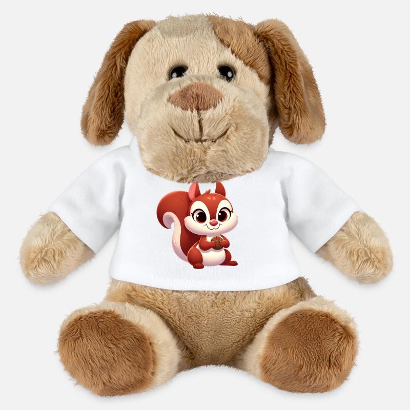 écureuil 2 - Chien en peluche Helge MiniFeet® - blanc
