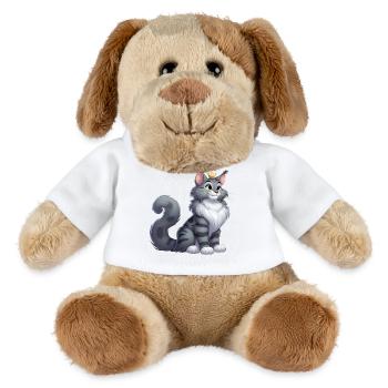 Maine Coon Königin - MiniFeet® Hund Helge - Weiß - Vorne