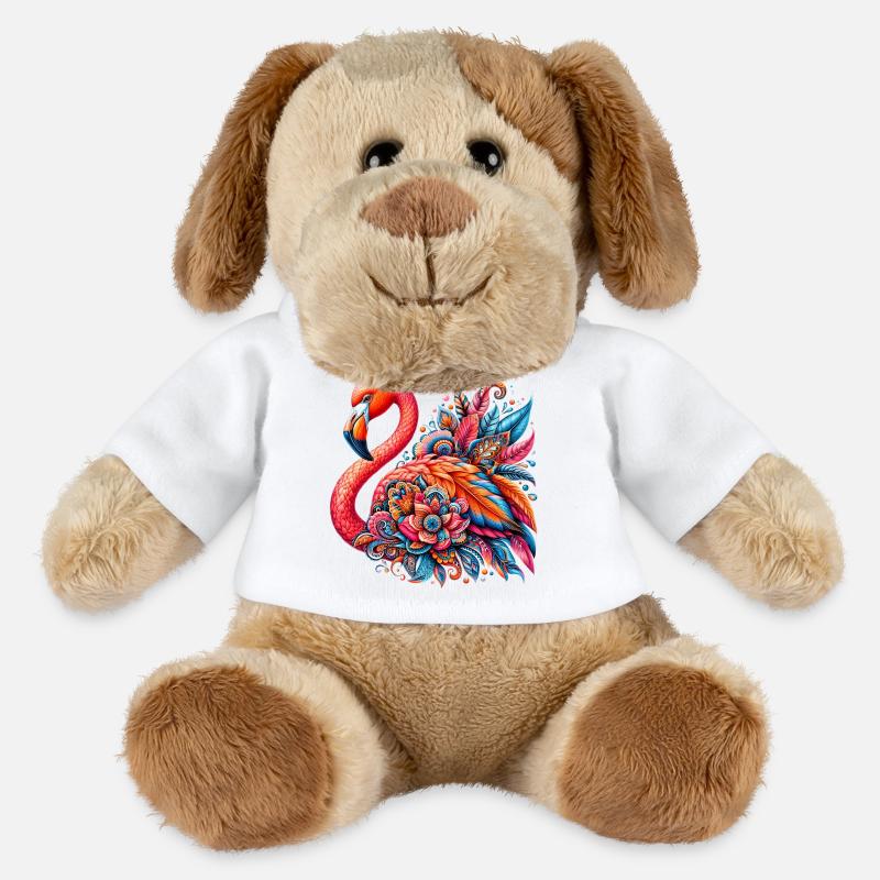 Flamingo - MiniFeet® Hund Helge - Weiß