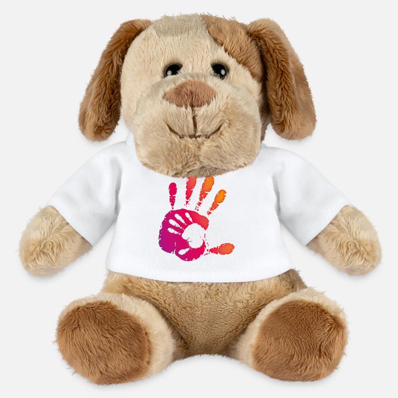 HANDS - SUNSET - MiniFeet® Dog Helge - white