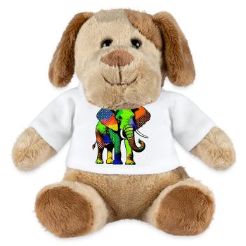 Éléphant - Chien en peluche Helge MiniFeet® - blanc - Devant