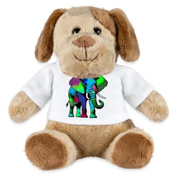 Éléphant - Chien en peluche Helge MiniFeet® - blanc - Devant