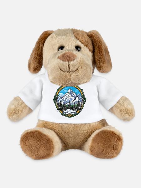 Eisberge Bergsteigen Schild - MiniFeet® Hund Helge - Weiß
