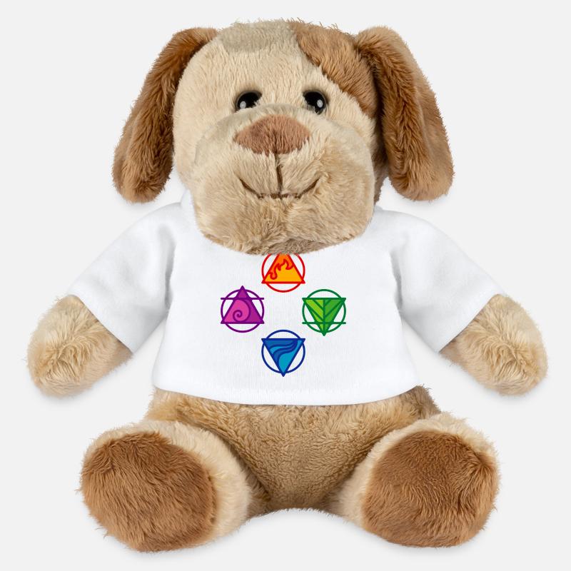 4 ÉLÉMENTS - Chien en peluche Helge MiniFeet® - blanc