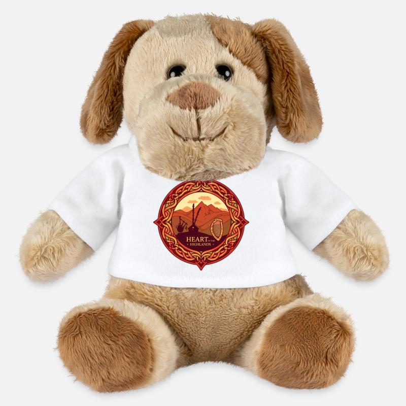Écosse - Chien en peluche Helge MiniFeet® - blanc