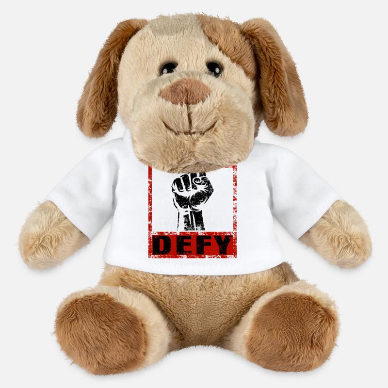 Strong & Clear – Statement Tee DEFY - MiniFeet® Dog Helge - white