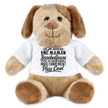 Baseball-Mutter: Normal, aber knallharter - MiniFeet® Hund Helge - Weiß - Vorne