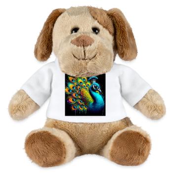 Pfau - MiniFeet® Hund Helge - Weiß - Vorne