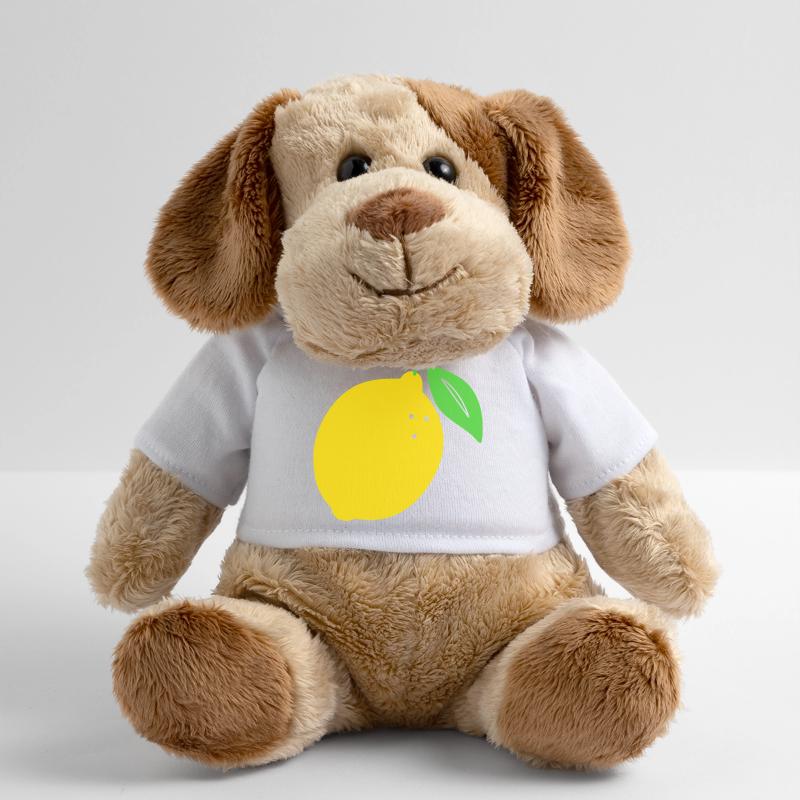 Citron Flat Print Design Chien en peluche Helge MiniFeet®