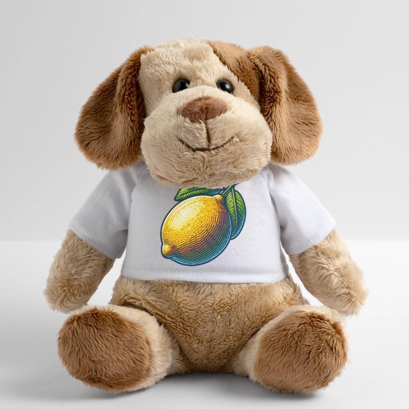 Citron éclatant et feuilles vertes Chien en peluche Helge MiniFeet®