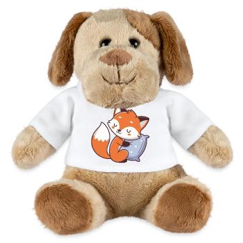 Fox Comfort and Heart Cushion - MiniFeet® Dog Helge - white - Front