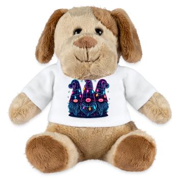 Noël Gnome Famille Assorti Drôle - Chien en peluche Helge MiniFeet® - blanc - Devant
