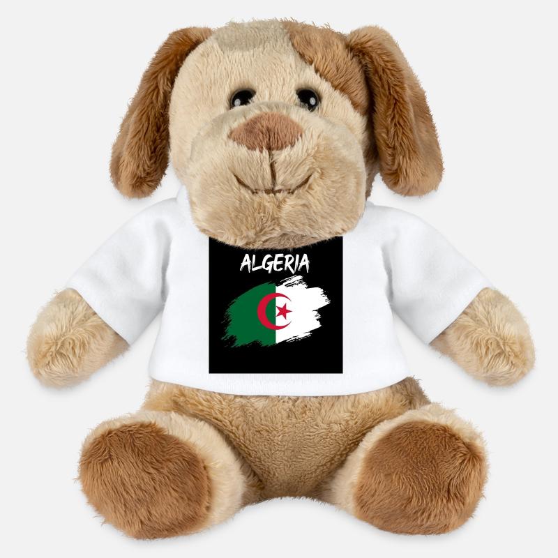 Algeria - Chien en peluche Helge MiniFeet® - blanc