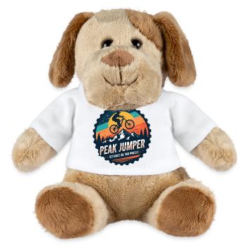 Peak Jumper Mountainbike-Abzeichen - MiniFeet® Hund Helge - Weiß - Vorne