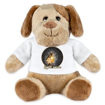 nature champi - Chien en peluche Helge MiniFeet® - blanc - Devant