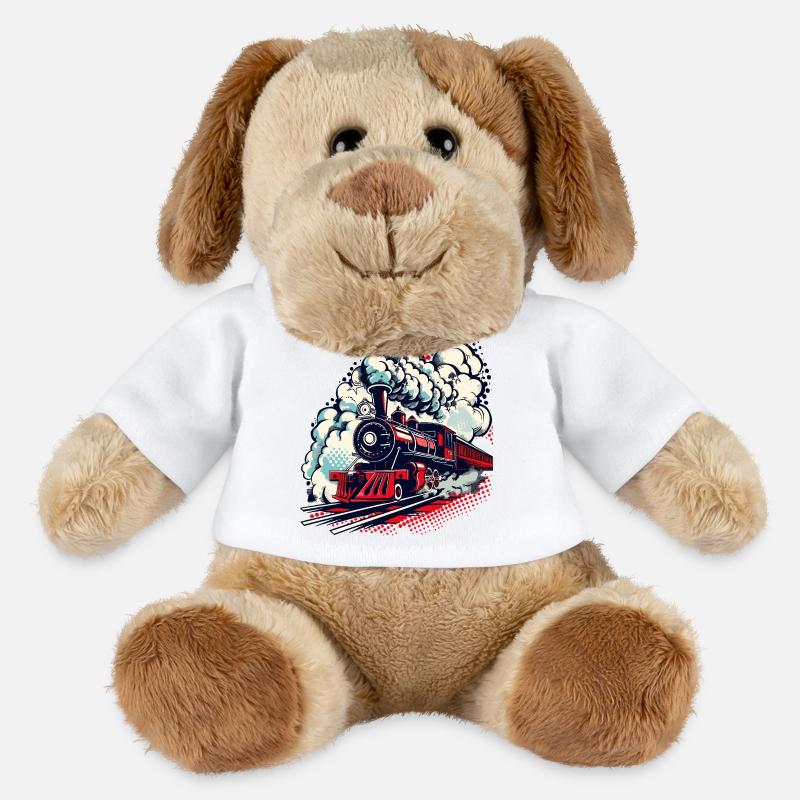 Dampflok - MiniFeet® Hund Helge - Weiß