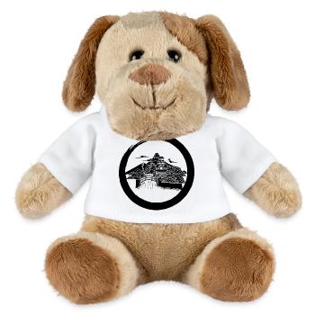 Black Japanese Landscape - MiniFeet® Dog Helge - white - Front