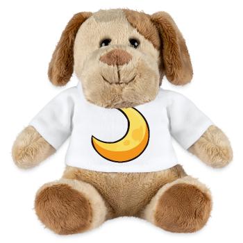 Moon in warm yellow - MiniFeet® Dog Helge - white - Front