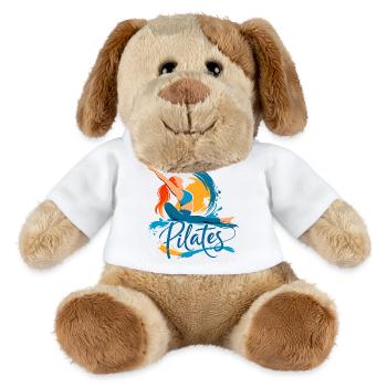 Pilates énergie et souplesse - Chien en peluche Helge MiniFeet® - blanc - Devant