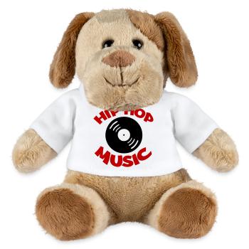 Hip Hop Musik Logo - MiniFeet® Hund Helge - Weiß - Vorne