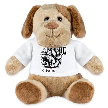 Kitsune Graffiti-Fuchszeichen - MiniFeet® Hund Helge - Weiß - Vorne