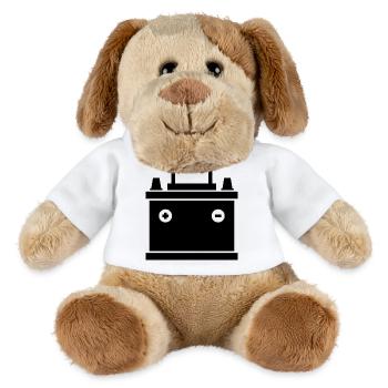Autobatterie - MiniFeet® Hund Helge - Weiß - Vorne