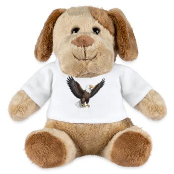 Seeadler Fischadler Raubvogel Geschenk  - MiniFeet® Hund Helge - Weiß - Vorne