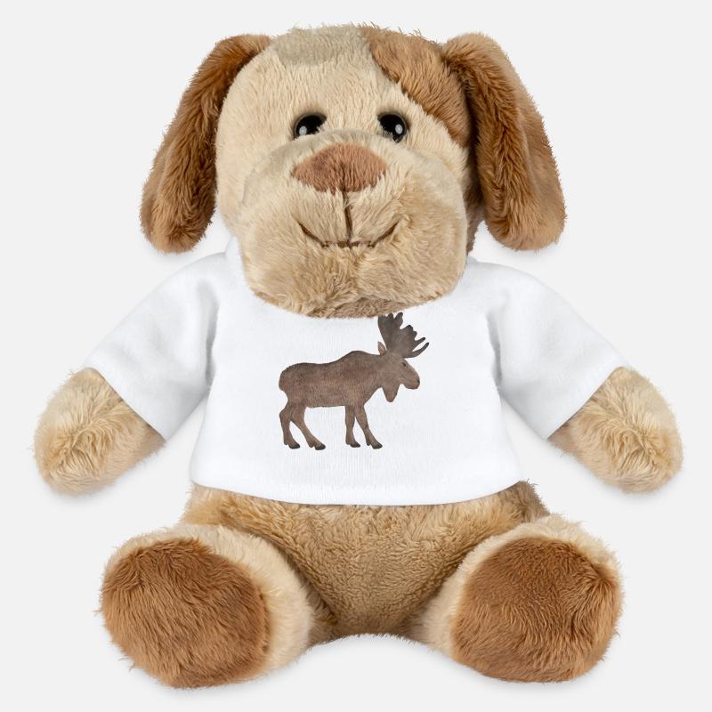 L’orignal - Chien en peluche Helge MiniFeet® - blanc
