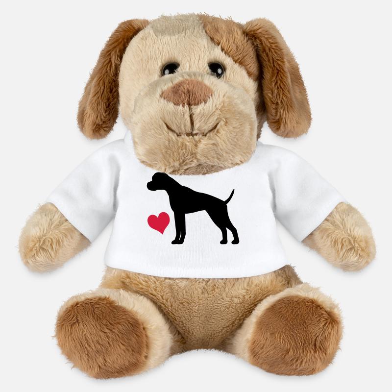 Boxer - MiniFeet® Hund Helge - Weiß