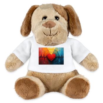 Heart Beat - MiniFeet® Dog Helge - white - Front