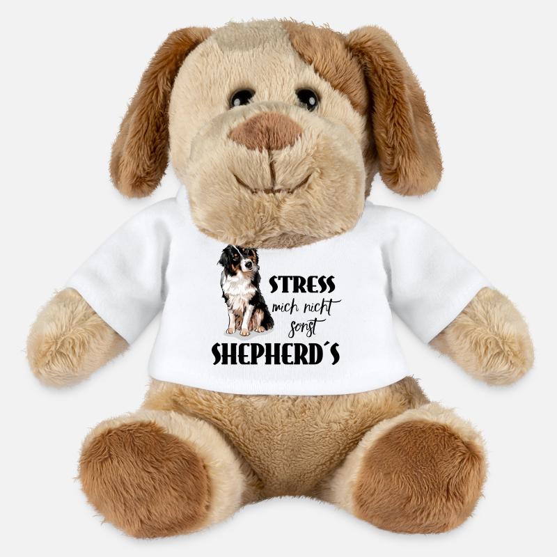 AUSTRALIAN SHEPHERD - Stress mich nicht - MiniFeet® Hund Helge - Weiß