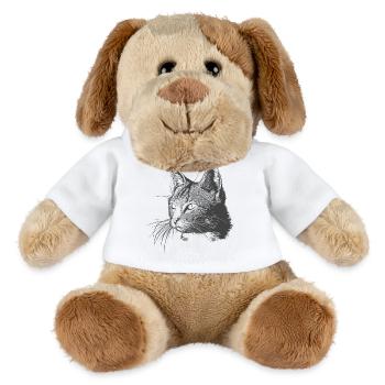 Chat - Chien en peluche Helge MiniFeet® - blanc - Devant