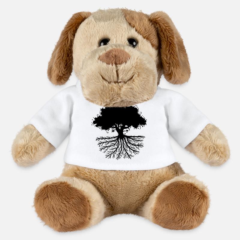 tree roots black - MiniFeet® Hund Helge - Weiß