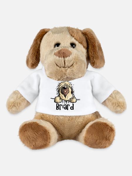 Neugieriger Briard - MiniFeet® Hund Helge - Weiß