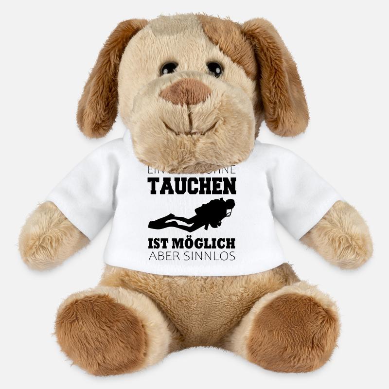 Taucher Tauchen - MiniFeet® Hund Helge - Weiß