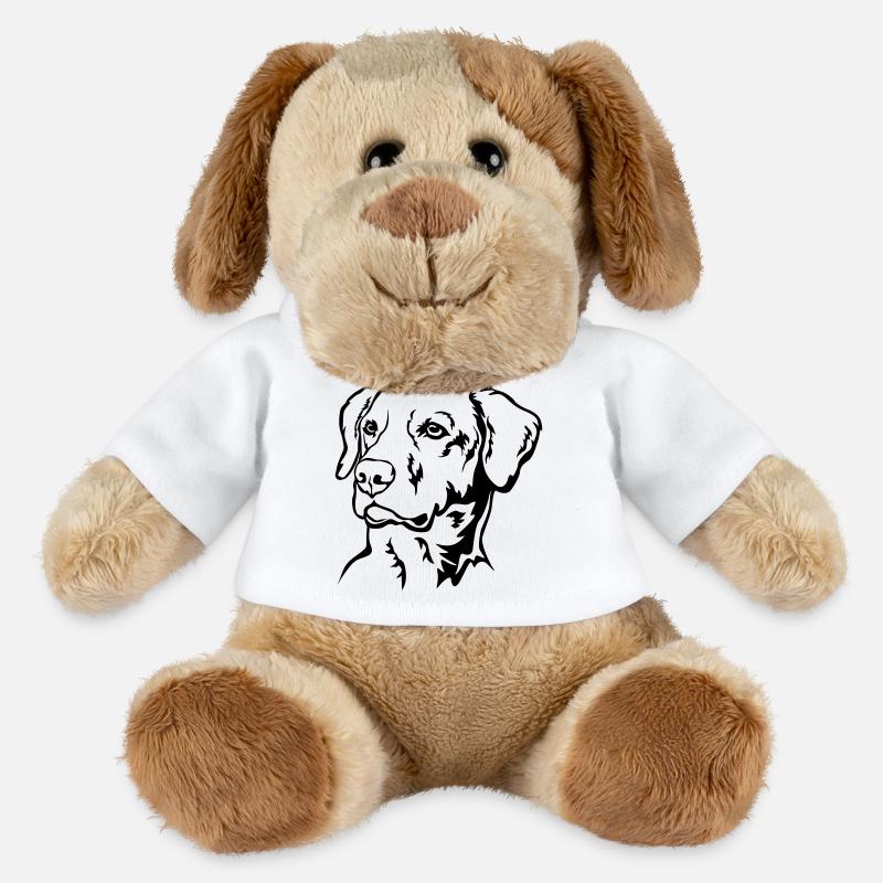 Labrador Kopf - MiniFeet® Hund Helge - Weiß