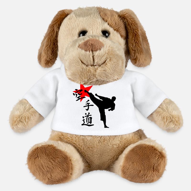 Karate Kick Yokogeri - MiniFeet® Hund Helge - Weiß