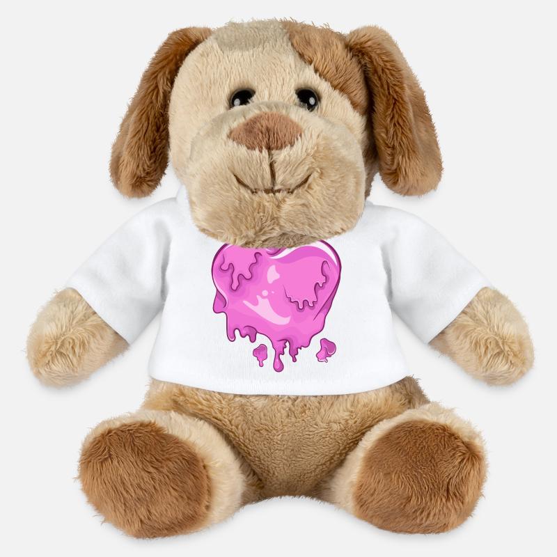 melted heart - MiniFeet® Dog Helge - white