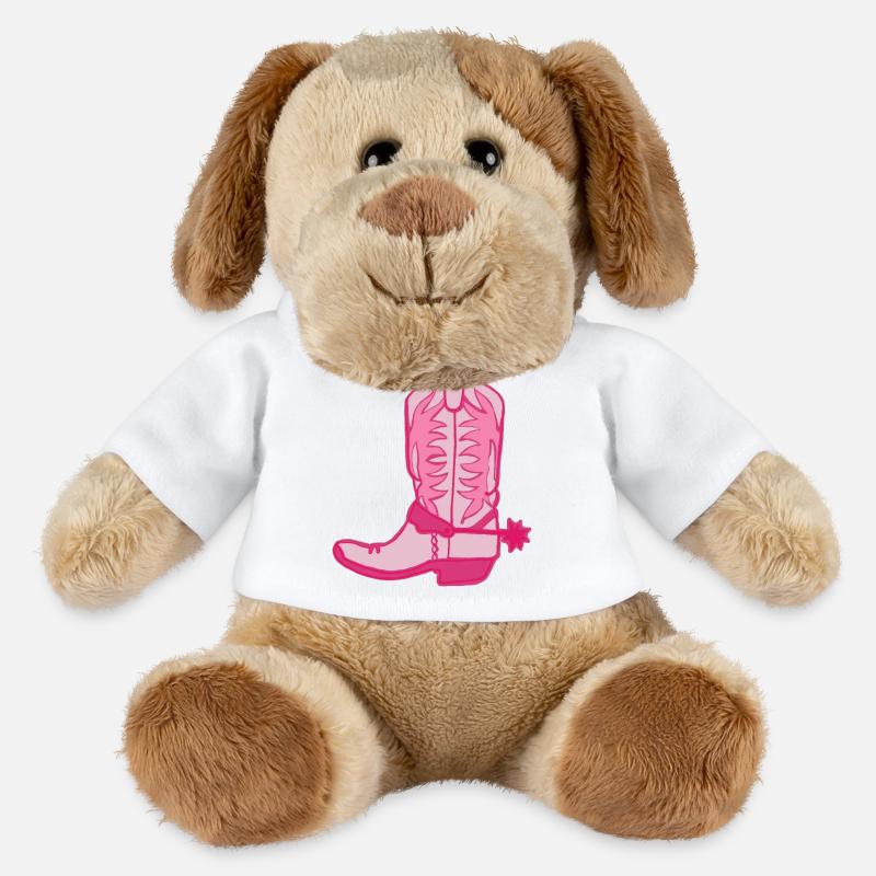 Botte 2 - Chien en peluche Helge MiniFeet® - blanc