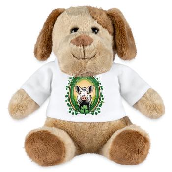 Lucky Pig - MiniFeet® Dog Helge - white - Front