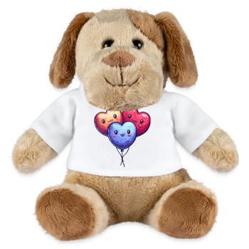 Ballon Herzen auch für Kinder und Geburtstage - MiniFeet® Hund Helge - Weiß - Vorne