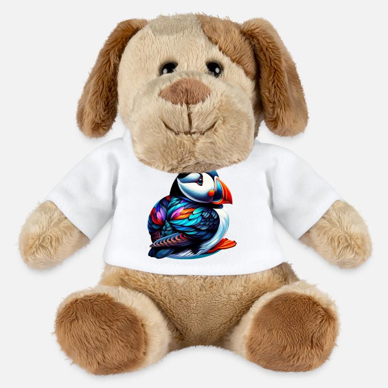 Papageitaucher - MiniFeet® Hund Helge - Weiß