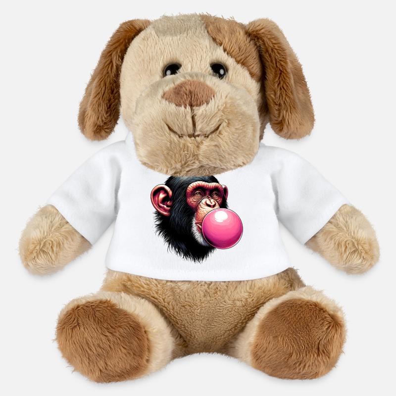 Singe - Chien en peluche Helge MiniFeet® - blanc