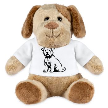 West Highland White Terrier Dog - MiniFeet® Dog Helge - white - Front