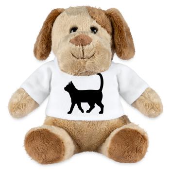 Dachshund Silhouette – Classic Dog Motif - MiniFeet® Dog Helge - white - Front