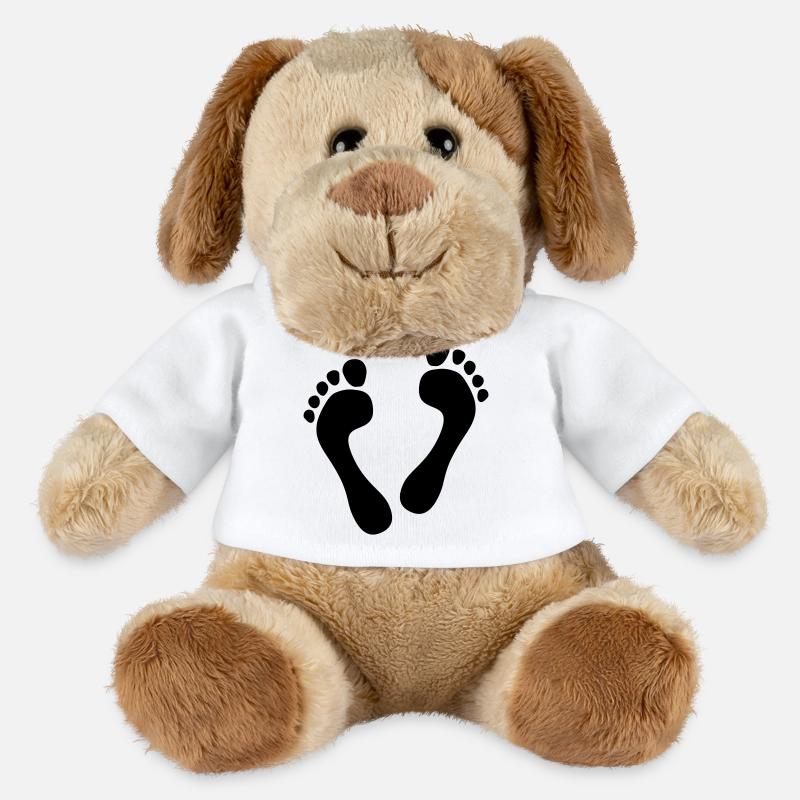 Barfuß-Herz - barefoot heart - MiniFeet® Hund Helge - Weiß
